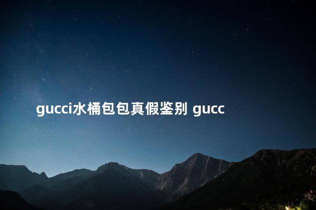 gucci水桶包包真假鉴别 gucci是奢侈品牌吗
